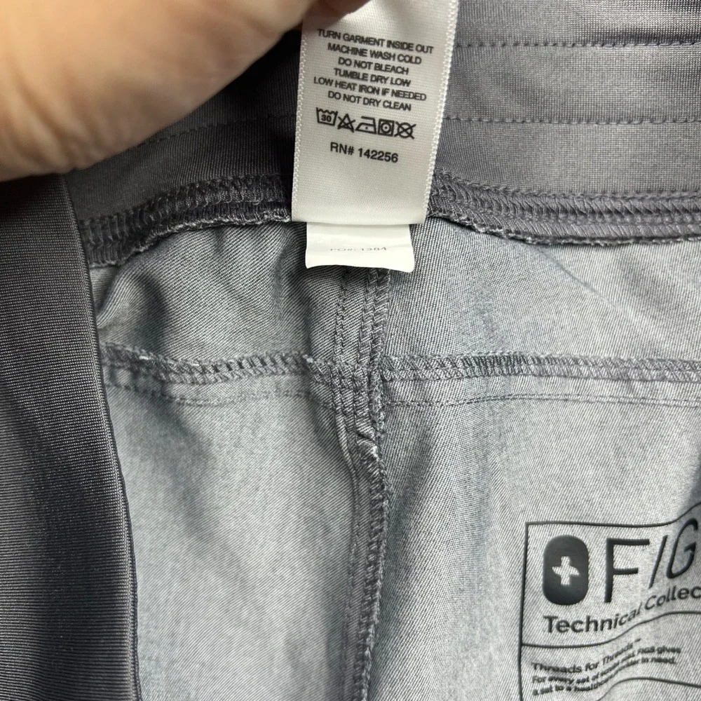 FIGS Scrub Pants Mens Medium Tall Gray Pockets Drawstring T21004T